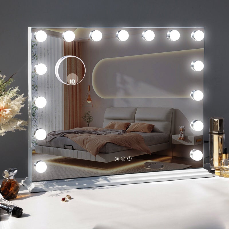 Buy FENCHILIN Hollywood Makeup Mirror With Lights 15 LED Lighted Vanity