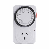 24HR Mechanical Analogue Time Wall AU Plug Switch Timer Socket 240V 2400W Max