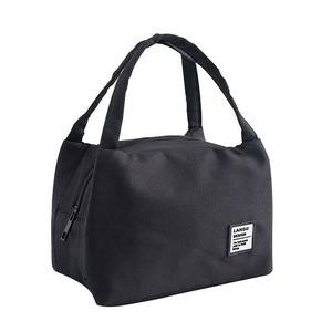 Oxford Cloth Zipper Handbags Food Storage Lunch Box Picnic Pouch Lunch Bag