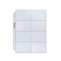 10 x Ultra Pro Platinum 8 Pocket Album Pages Sleeves Trading Cards Phone Cards