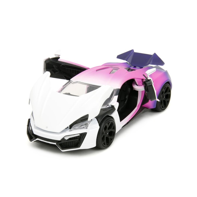 Buy Jada 1:24 Pink Slips Lykan Hypersport White Pink Purple Gradient ...