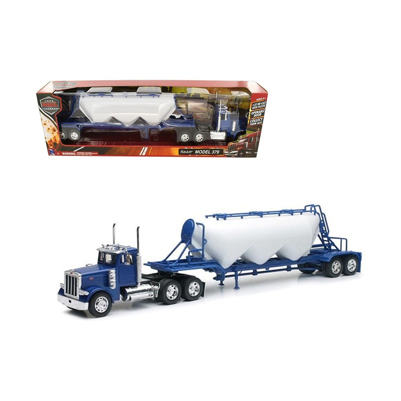 Buy NewRay Licensed 1:32 Scale Peterbilt 379 Pneumatic Dry Bulk Trailer ...