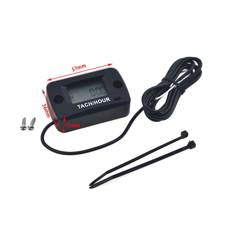 Buy Tacho Tach Hour Meter Motorcycle Boat Mower Generator Engine For 2/