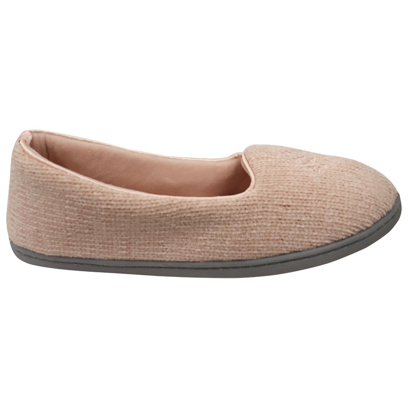 Buy Dearfoams Womens Rebecca Chenille Closed Back Wide Width Slippers ...