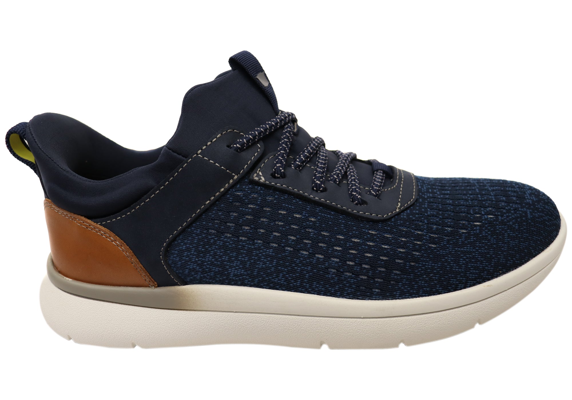 Florsheim Fleet Black Perf Toe Elastic Lace Men's Sneaker