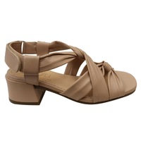 Opananken Vita Womens Comfortable Leather Mid Heel Sandals