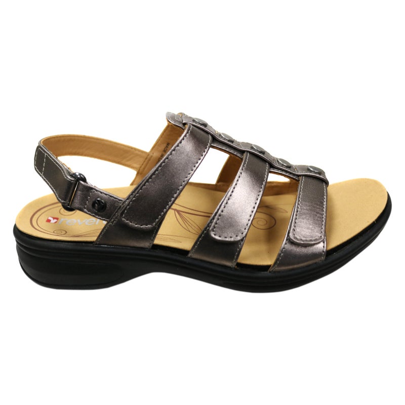 Buy Revere Toledo Womens Comfortable Leather Wide Width Sandals - MyDeal