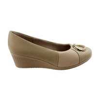 Usaflex Neva Womens Comfortable Leather Wedge Shoes Made In Brazil