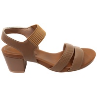 Usaflex Trudie Womens Comfortable Leather Mid Heel Sandals