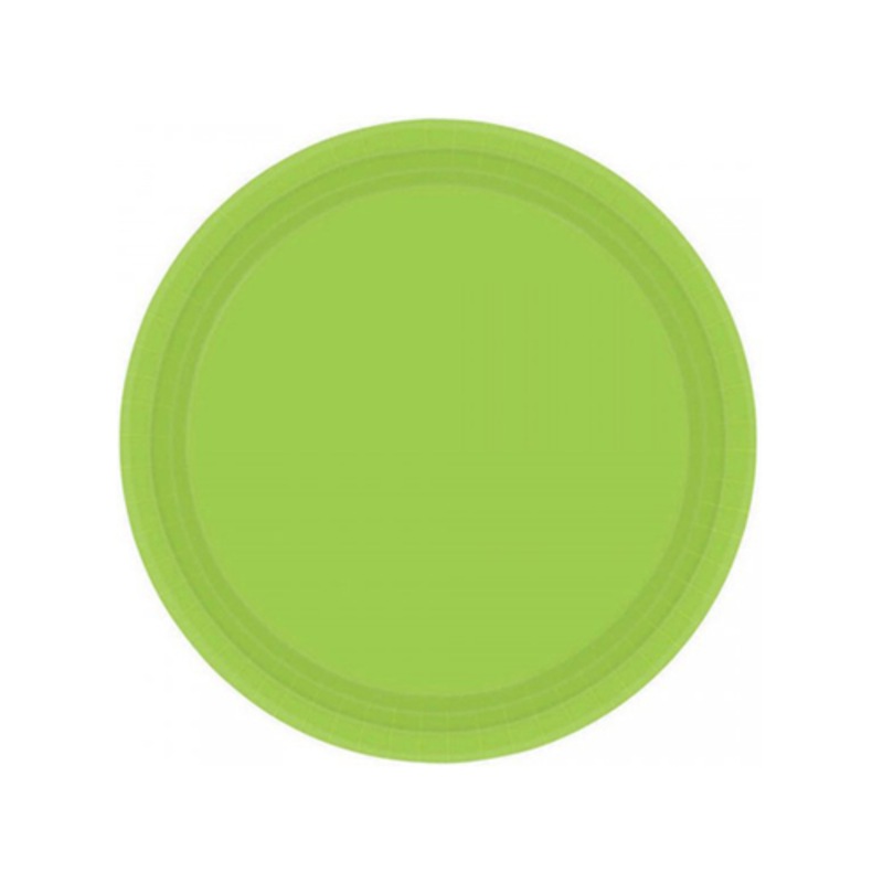 Buy Lime Green Round Paper Dessert Plates 20 Pack MyDeal