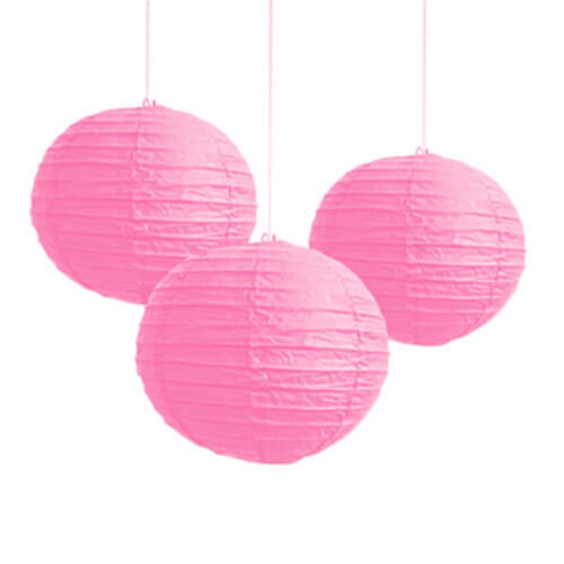 Buy Paper Lantern Light Pink 25cm MyDeal