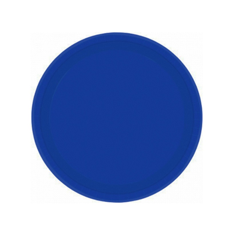 Buy Royal Blue Round Paper Dessert Plates 20 Pack MyDeal