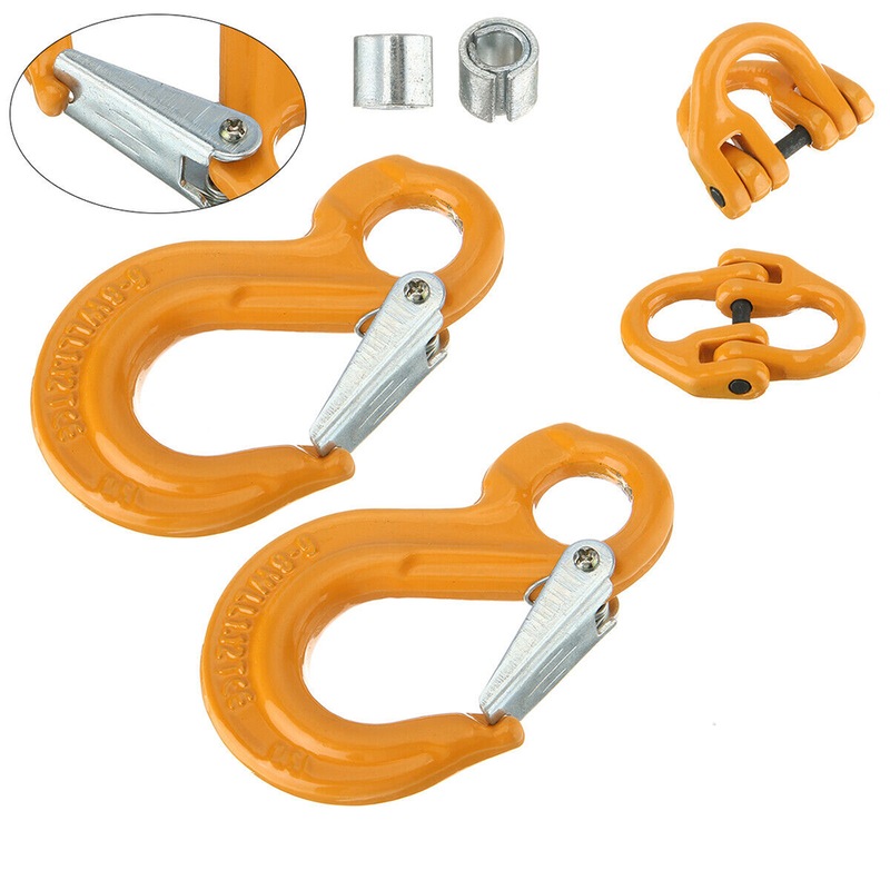 Buy 2X Eye Sling Hook + Hammer Lock Safety Chain Caravan Trailer