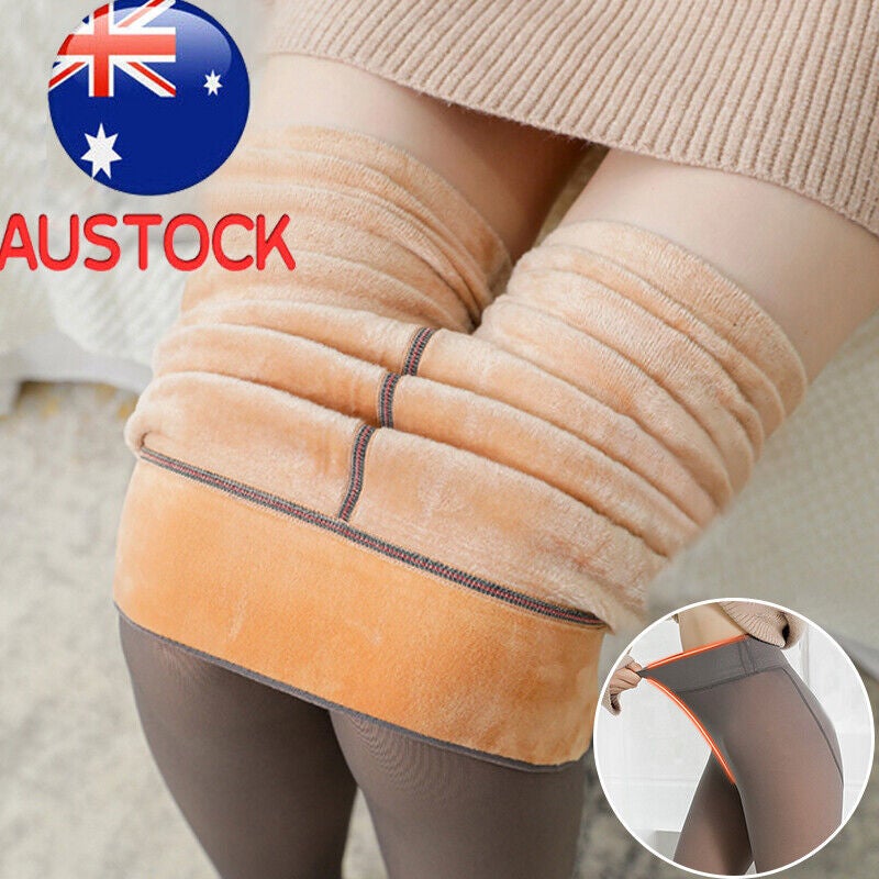Buy Womens Thermal Lined Translucent Pantyhose Winter Warm Fleece Tights  Stockings T - MyDeal