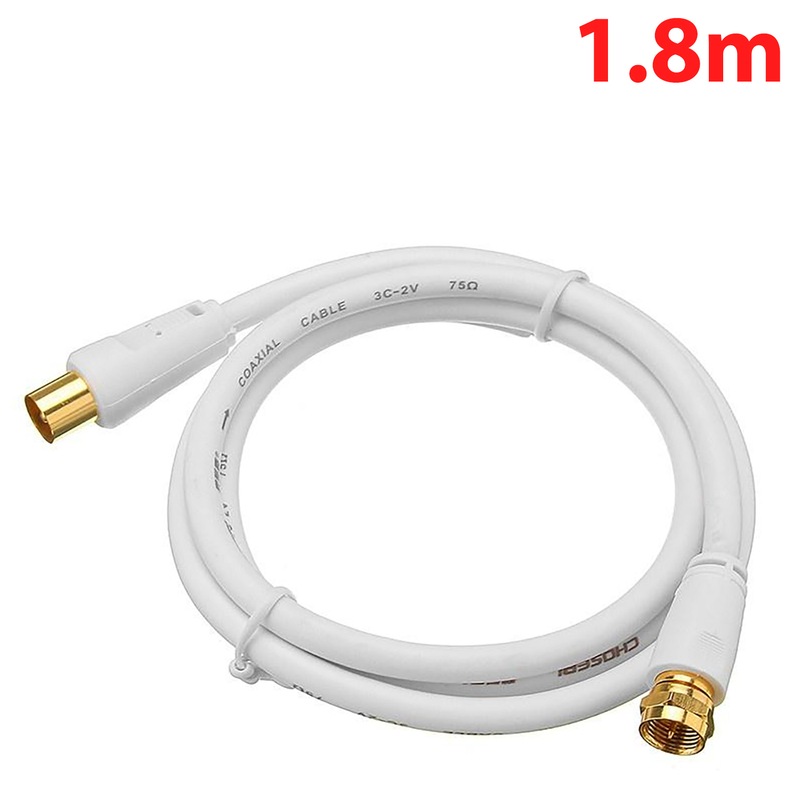 Buy 1.8M 3M 5M TV Antenna Cable PAL Male to FType Digital Lead MyDeal