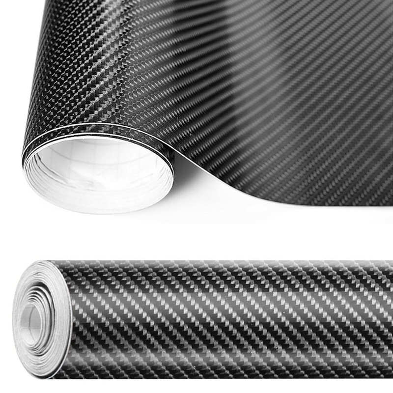 Buy 50cm x1.52M 4D Gloss Black Carbon Fibre Fiber Vinyl Car Wrap Air Release Film MyDeal
