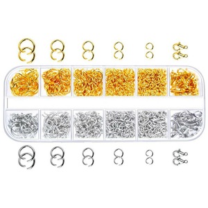 800pcs Jump Rings Split Lobster Clasps Hooks For DIY Jewelry Making Necklace