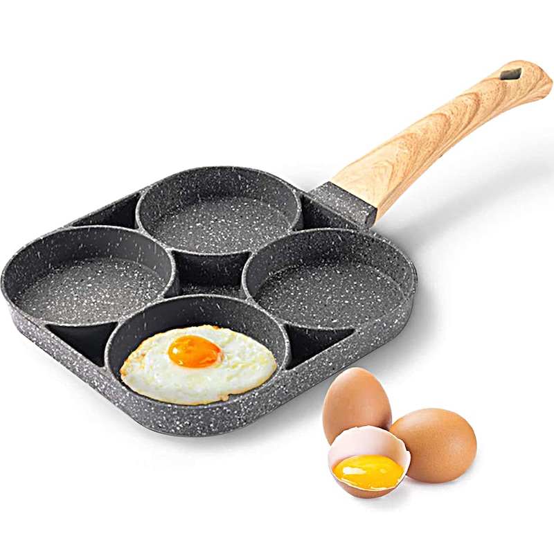 Buy Mini Fried Egg Pancake Burger Pan Non Stick Breakfast Egg Maker Pan ...