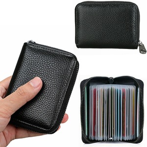Mini Leather 22 Cards Wallet Business Case Purse Credit Card Holder