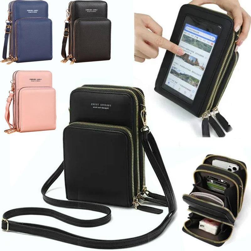 Buy Women Crossbody phone Purse Touch Screen Bag RFID Blocking Wallet