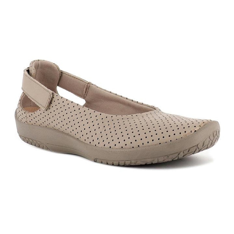 Buy Arcopedico L58 Taupe/Taupe Pierced Flats - MyDeal