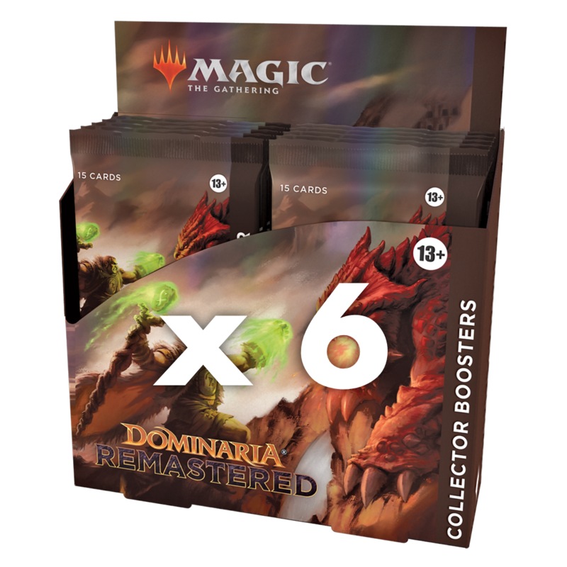 Buy Magic The Gathering Dominaria Remastered Collecter Booster Box x6