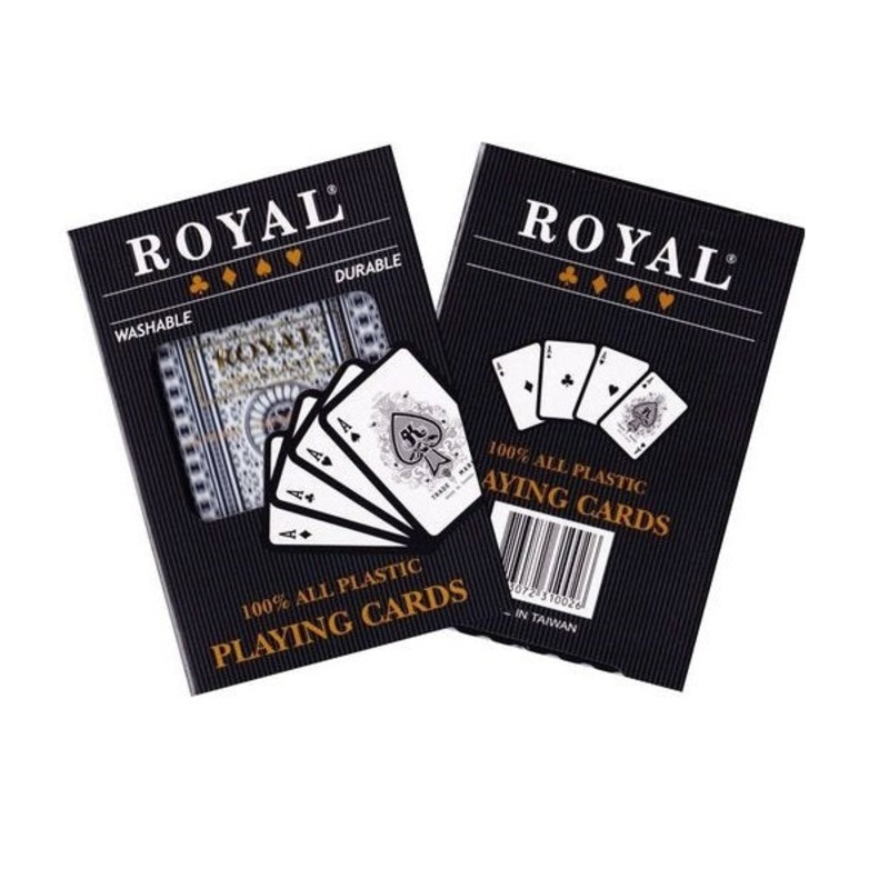 Buy Playing Cards Single Plastic Coated Royal MyDeal