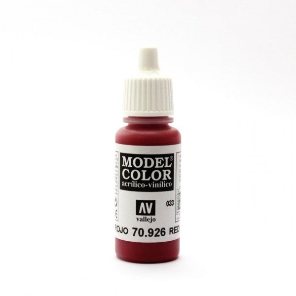 Vallejo Model Color 70.946 Dark Red - 17ml Acrylic Paint Bottle