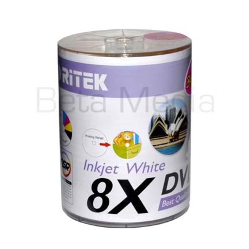Buy 200 x Ritek Blank DVD-R media 8X 4.7GB Full Hub Printable G05 DVD ...