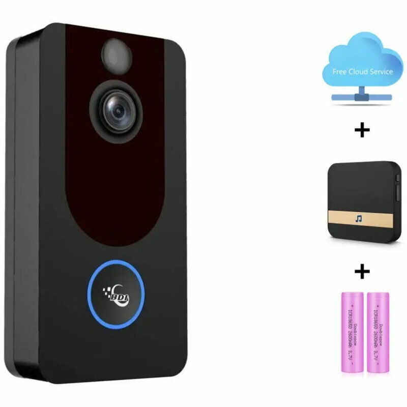 Buy BDI V7 1080P Full HD WiFi Smart Home Video Doorbell Camera Free