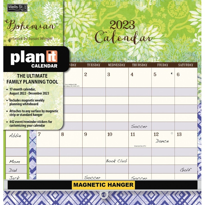 Buy 2023 Calendar Bohemian PlanIt Square Wall by Susan Winget, WSBL