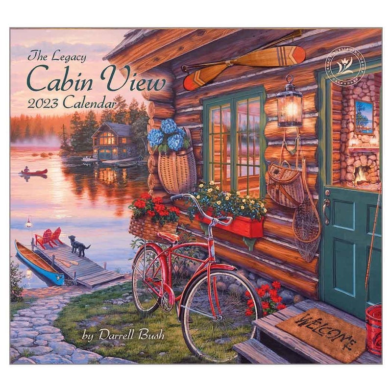 Buy 2023 Calendar Cabin View by Darrell Bush Legacy WCA71719 MyDeal