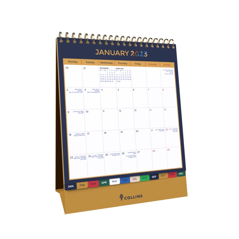 Buy 2023 Calendar Collins Edge Mira Desk EDMRDC MyDeal