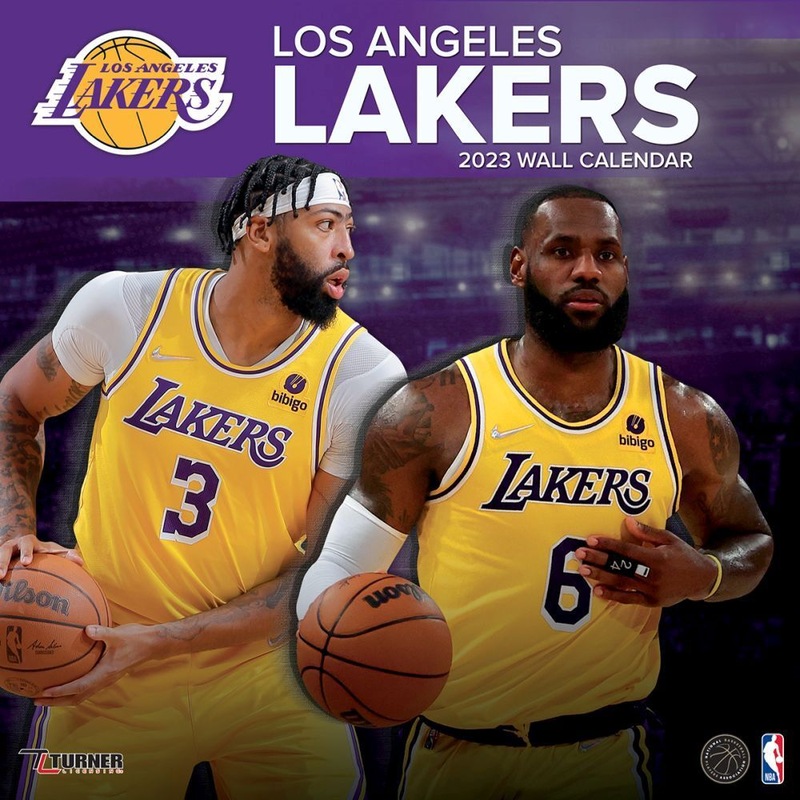 Buy 2023 Calendar NBA Los Angeles Lakers Square Wall, Turner Sports