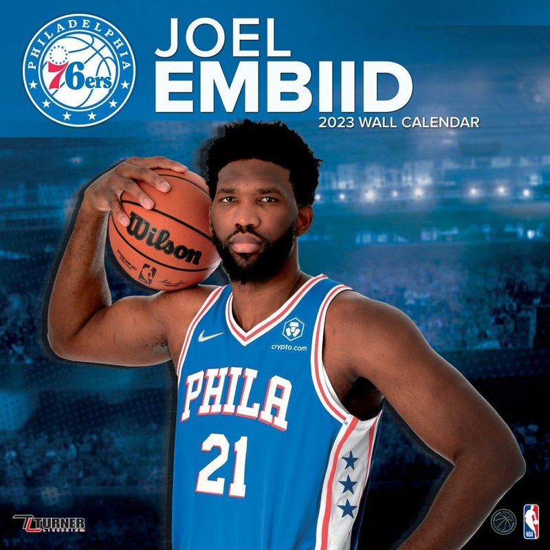 Buy 2023 Calendar NBA Philadelphia 76Ers Joel Embiid Square Wall