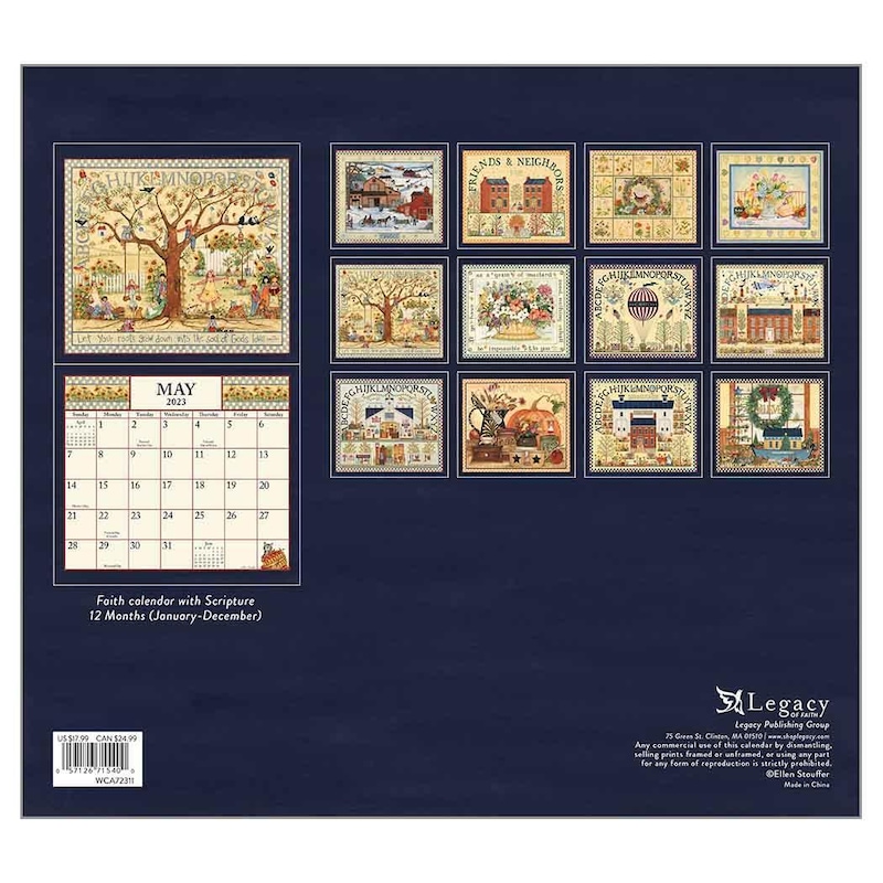 Buy 2023 Calendar Sampler w/ Scripture by Ellen Stouffer Legacy