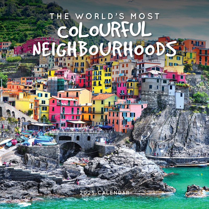 Buy 2024 Calendar The Worlds Most Colourful Neighbourhoods Square Wall