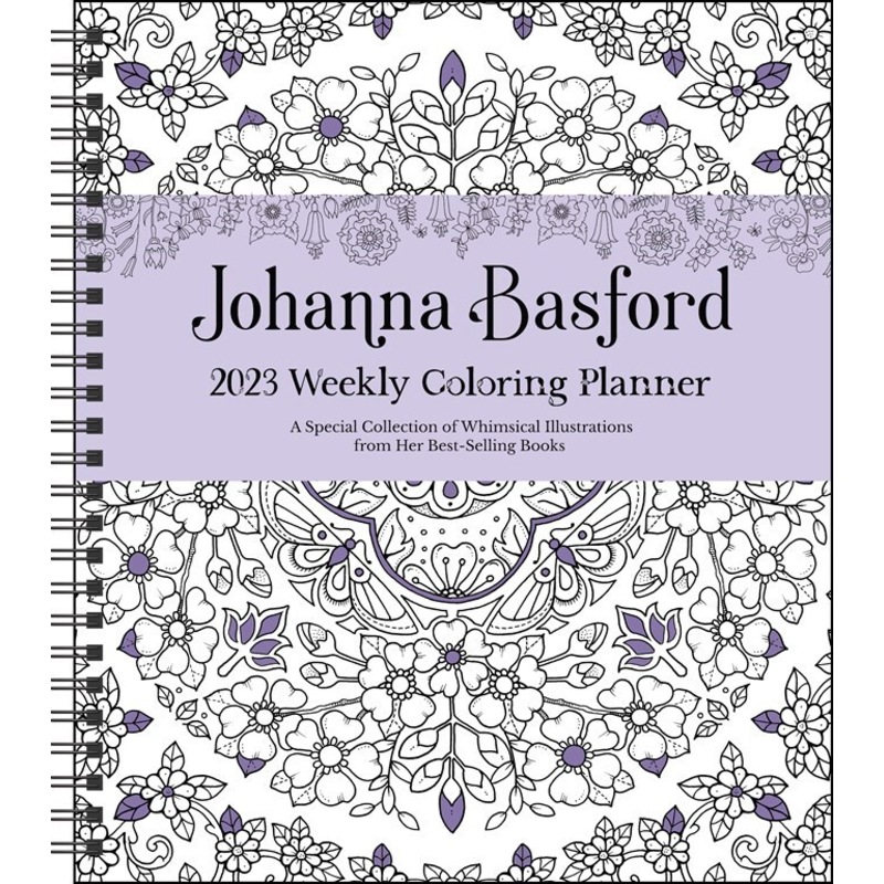 Buy 2023 Diary Johanna Basford Weekly Colouring Planner by Andrews