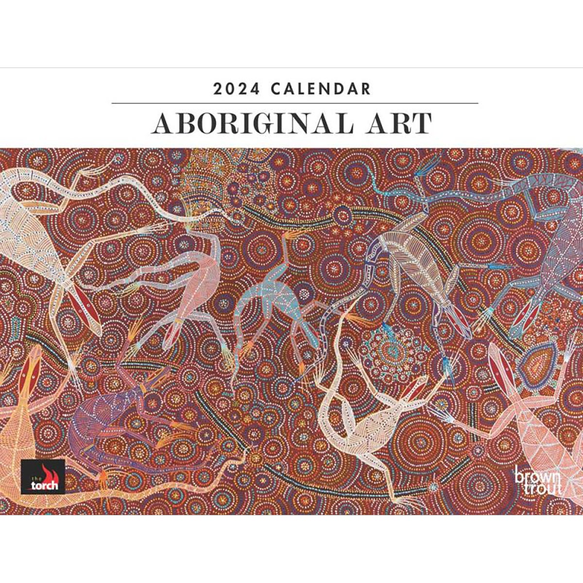 Buy 2024 Calendar Aboriginal Art Horizontal Wall Browntrout A03339   2024 Calendar Aboriginal Art Horizontal Wall Browntrout A03339 10299422 00 