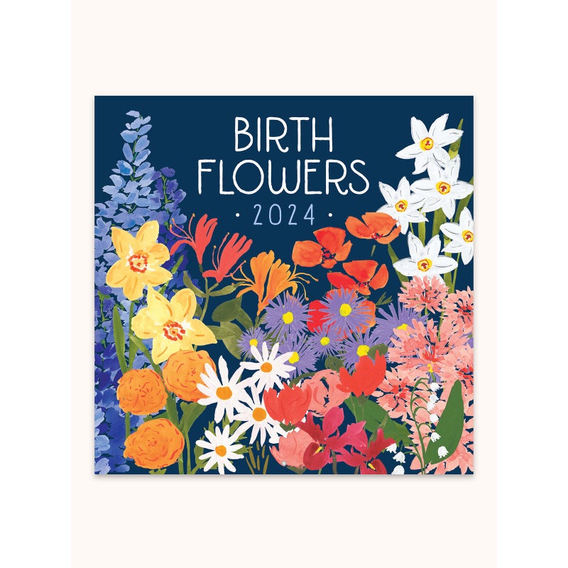Buy 2024 Calendar Birth Flowers Square Wall, Orange Circle Studio 24028