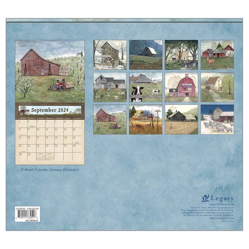 Buy 2024 Calendar Country Path by Bonnie Heppe Fisher Wall The Legacy ...