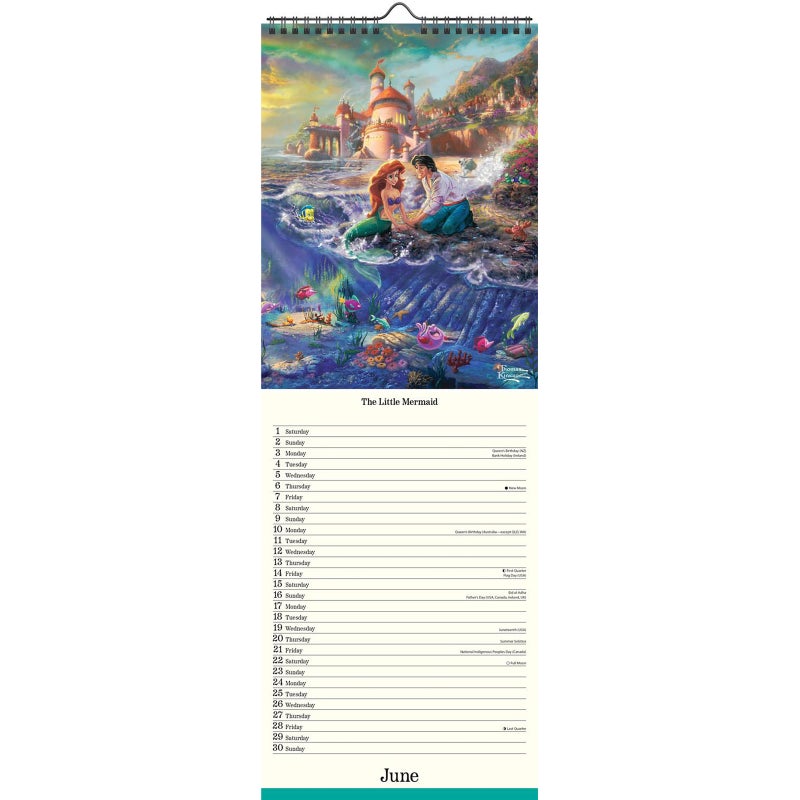 Buy 2024 Calendar Disney Dreams Coll. by Thomas Kinkade Slim Wall