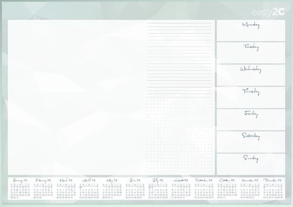 Buy 2025 Calendar easy2C Desk Pad, EsE-2c Easy To See 4245 - MyDeal ...