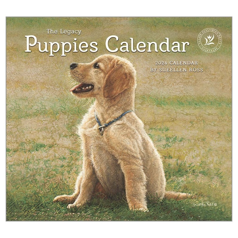 Buy 2024 Calendar Puppies by Sueellen Ross Wall The Legacy WCA84413