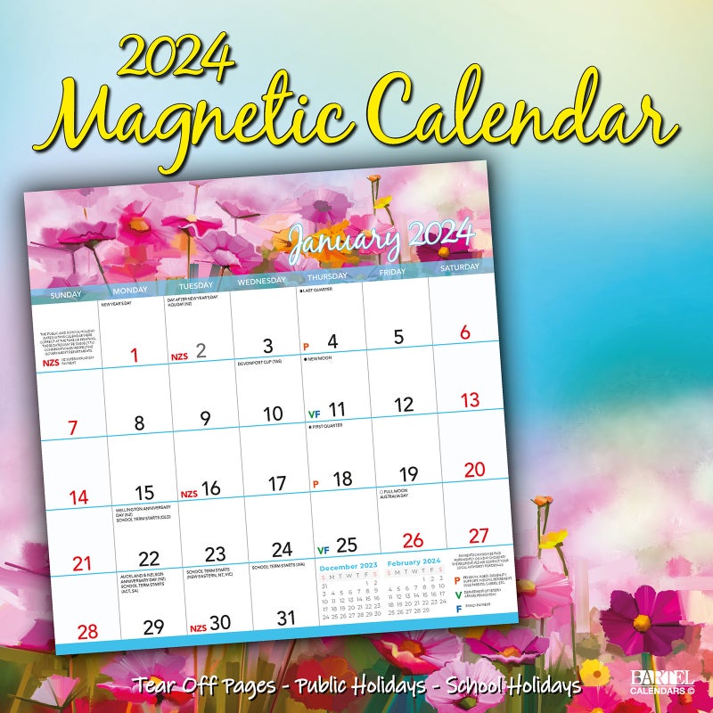 Buy 2024 Calendar Watercolour Square Wall by Bartel MC401 MyDeal