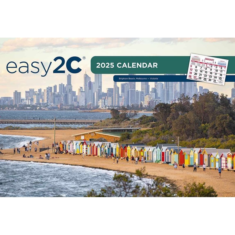 Buy 2025 Calendar easy2C Wall, EsE2c Easy To See 4267 MyDeal