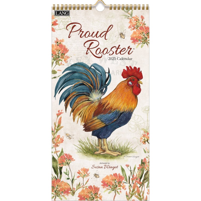 Buy 2025 Calendar Proud Rooster by Susan Winget Vertical Wall, Lang