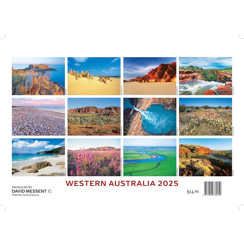 Buy 2025 Calendar Western Australia Wall David Messent WAC - MyDeal