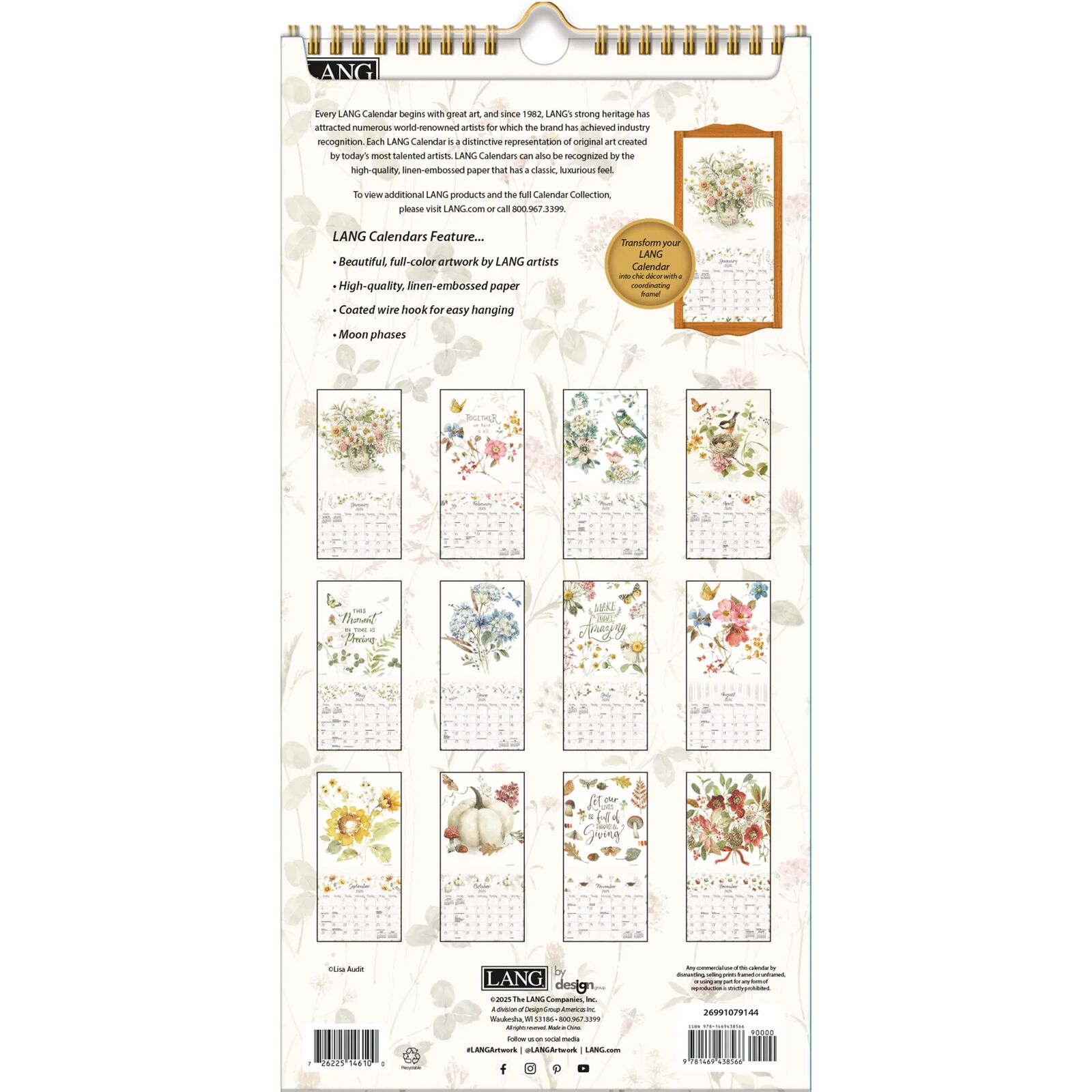 Buy 2026 Calendar LANG Watercolor Seasons by Lisa Audit Vertical Wall Buy 2026 Calendar LANG Watercolor Seasons by Lisa Audit Vertical Wall