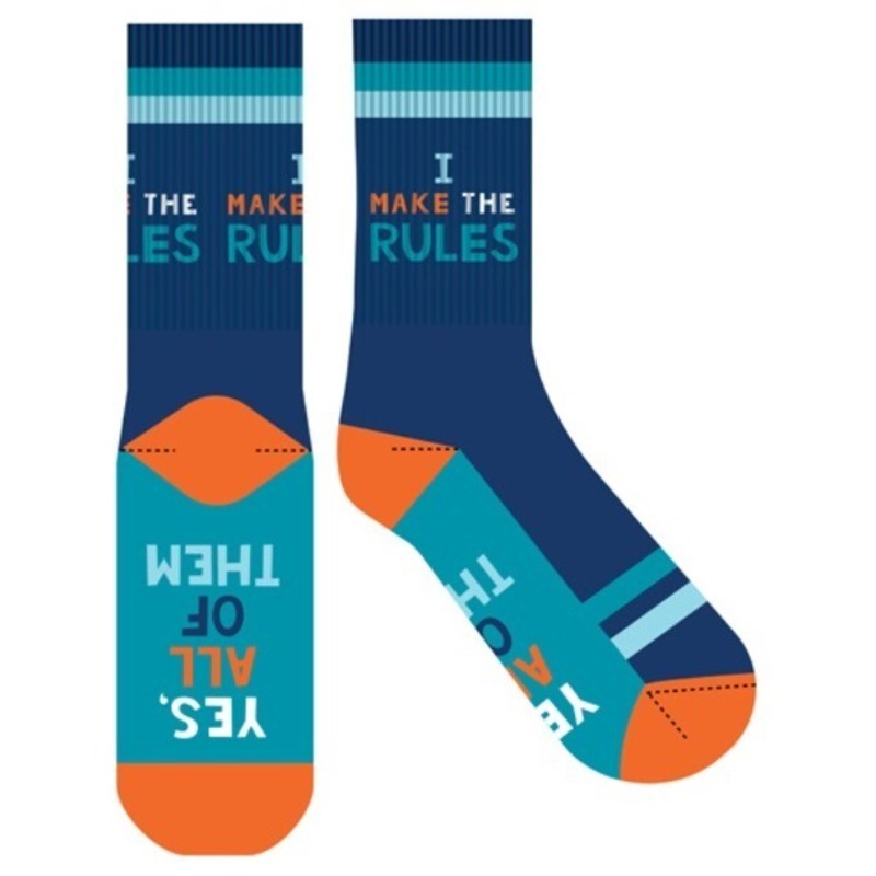 Buy EJF Frankly Funny Novelty Socks, One Size Fits Most I Make The Rules E10147 MyDeal